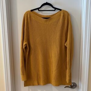 Talbots Mustard Yellow Crew Neck Sweater